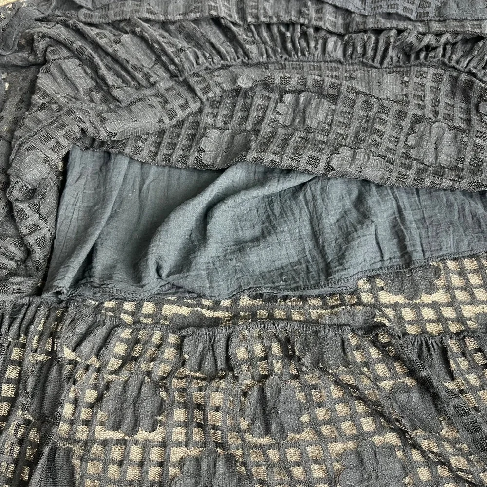 Kate & Mallory Black Floral‎ Lace Maxi Skirt, Size Medium